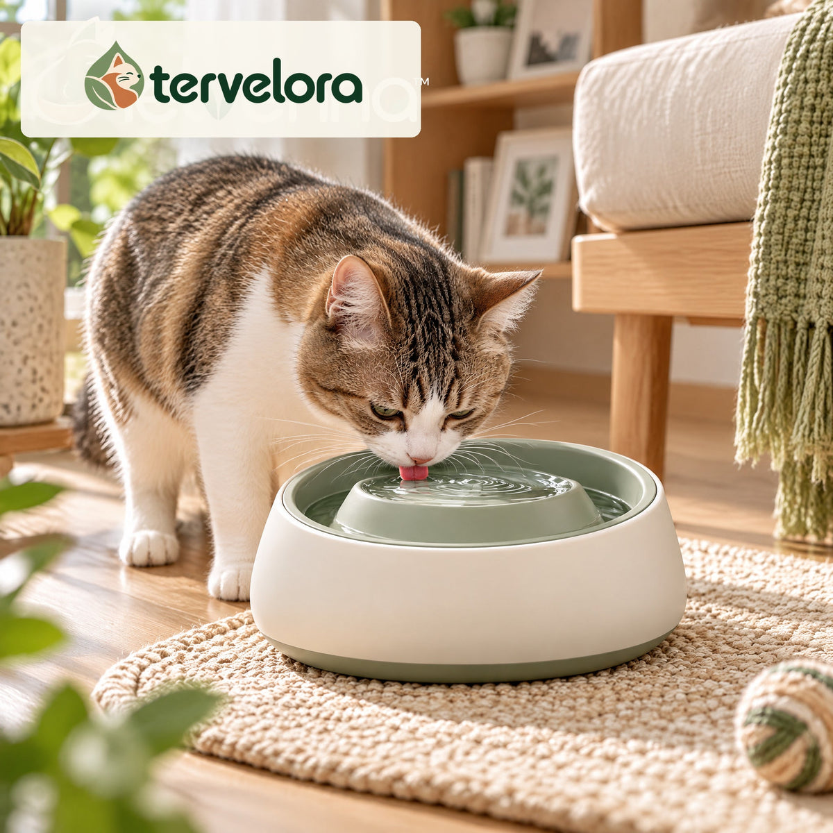 tervelora™ Anti-Splash Cat Water Bowl – image 3
