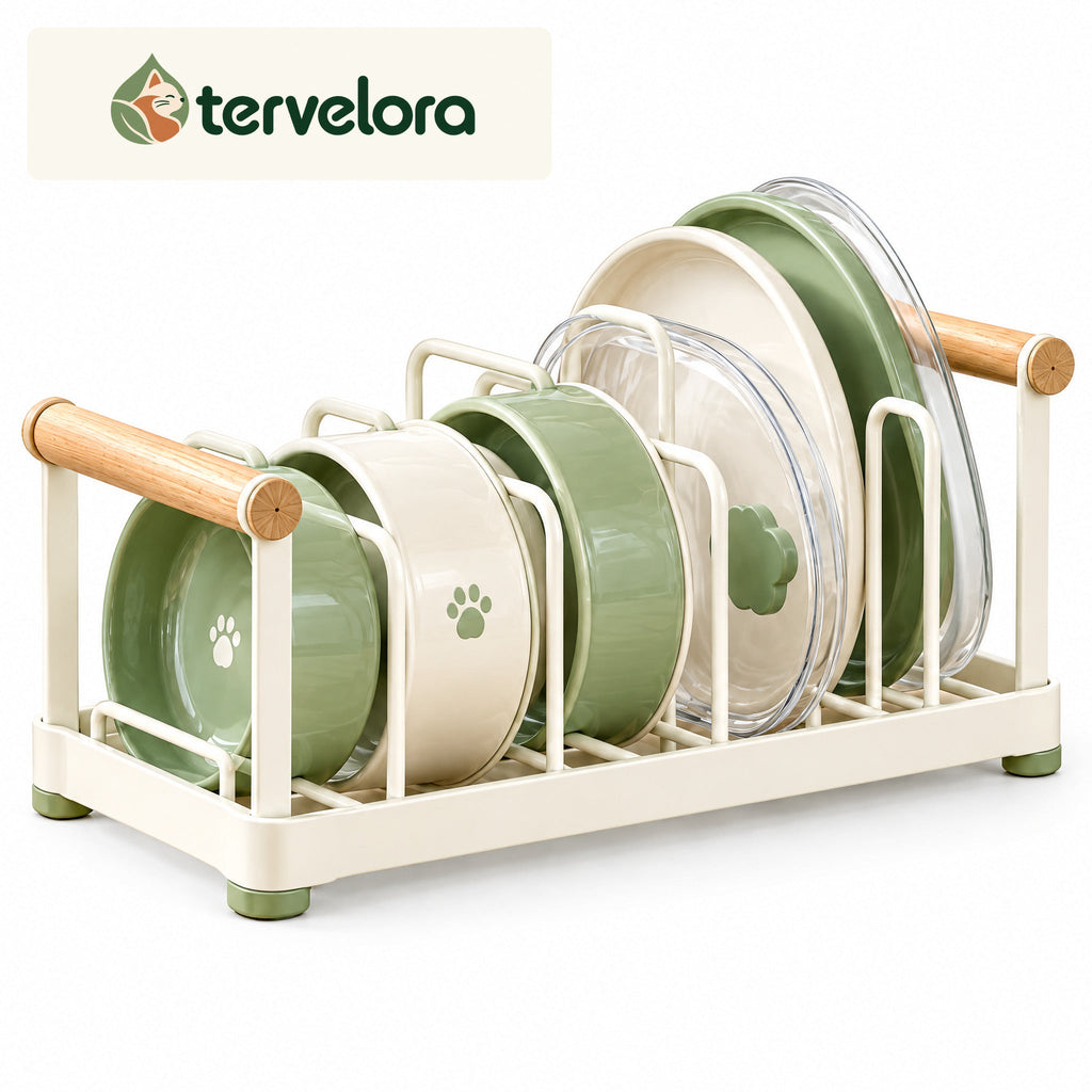 tervelora™ Cat Bowl Storage & Drying Rack – image 3
