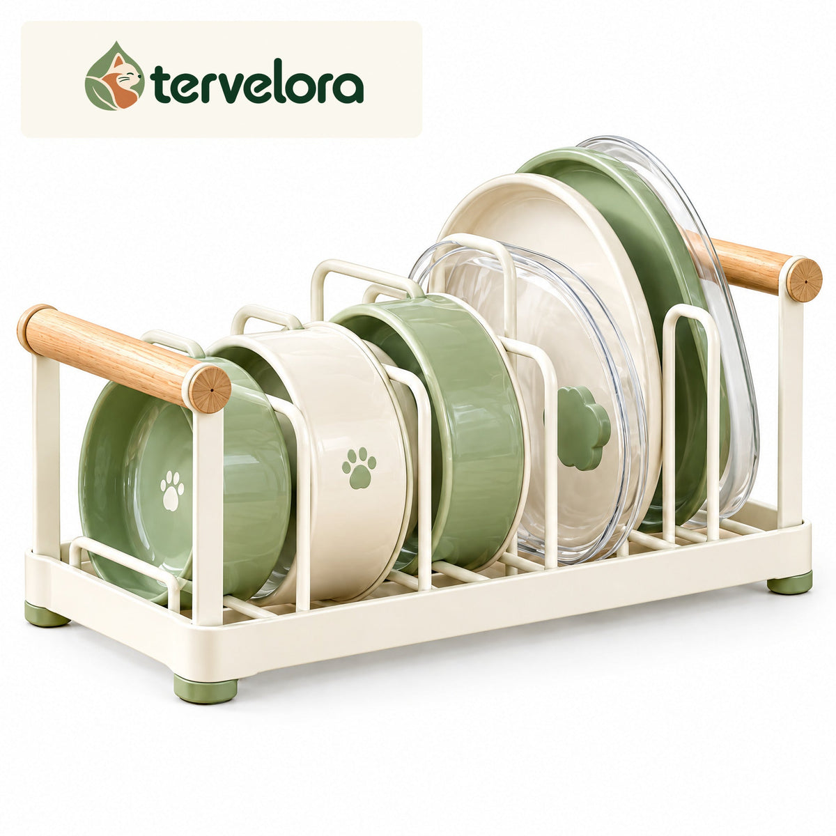 tervelora™ Cat Bowl Storage & Drying Rack – image 3