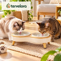 tervelora™ Double Cat Water Bowl Stand – image 1