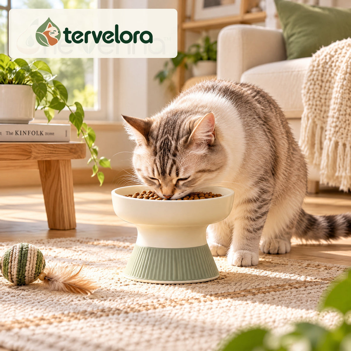 tervelora™ Elevated Cat Food Bowl – image 2