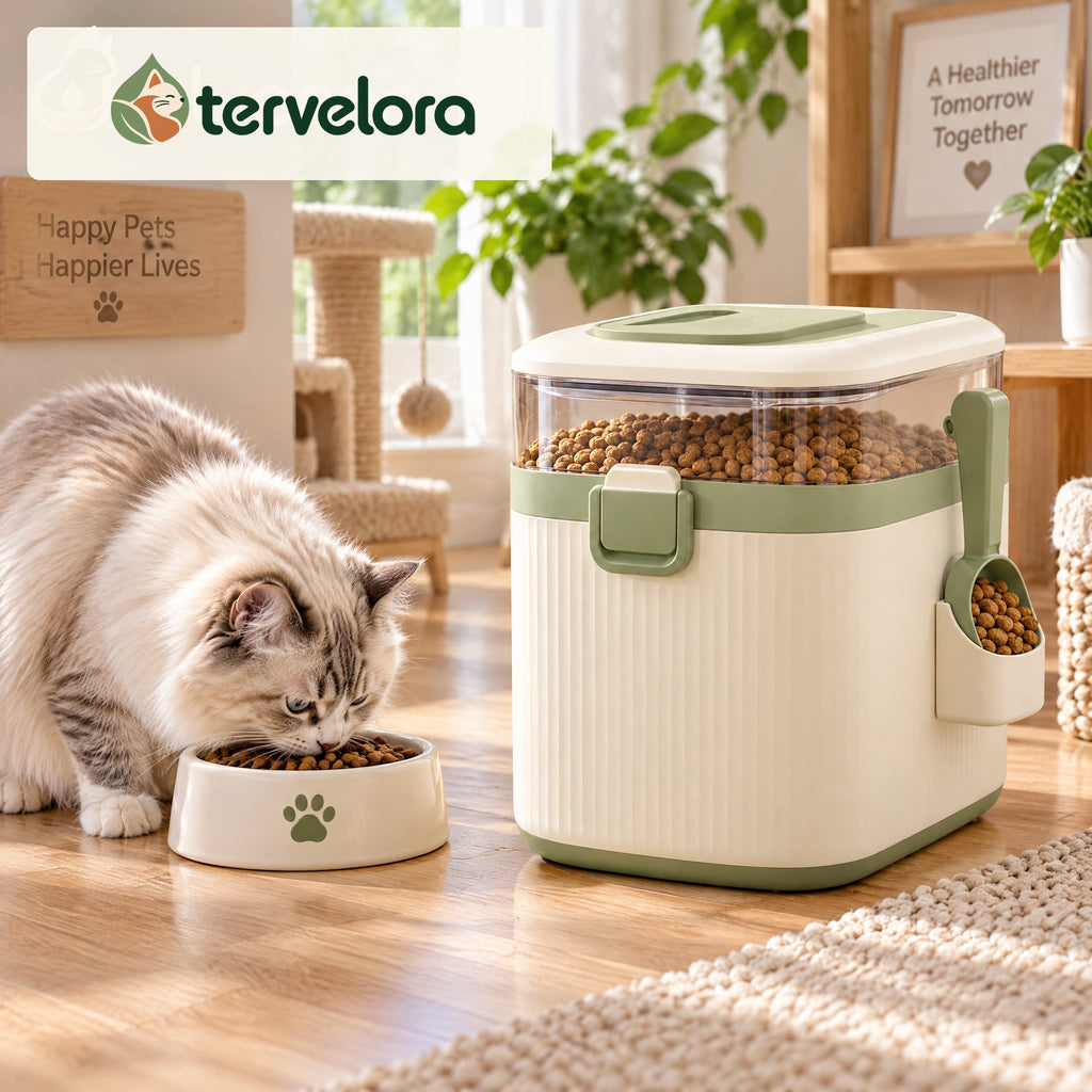tervelora™ Rolling Cat Food Storage Bin – image 1