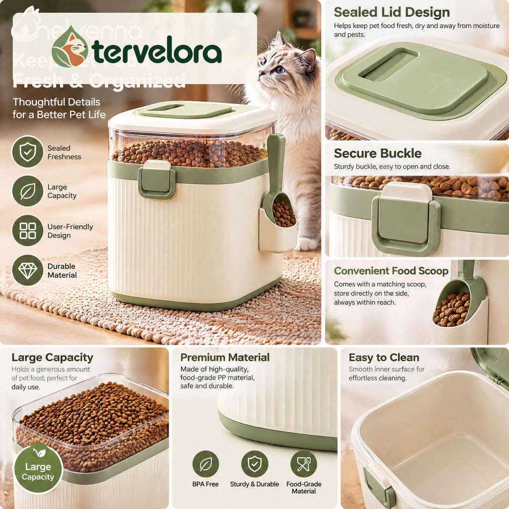 tervelora™ Rolling Cat Food Storage Bin – image 2