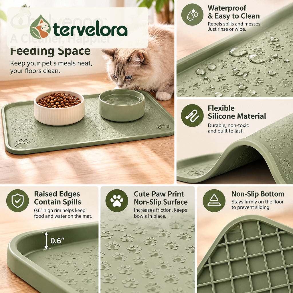 tervelora™ Silicone Cat Feeding Mat – image 1