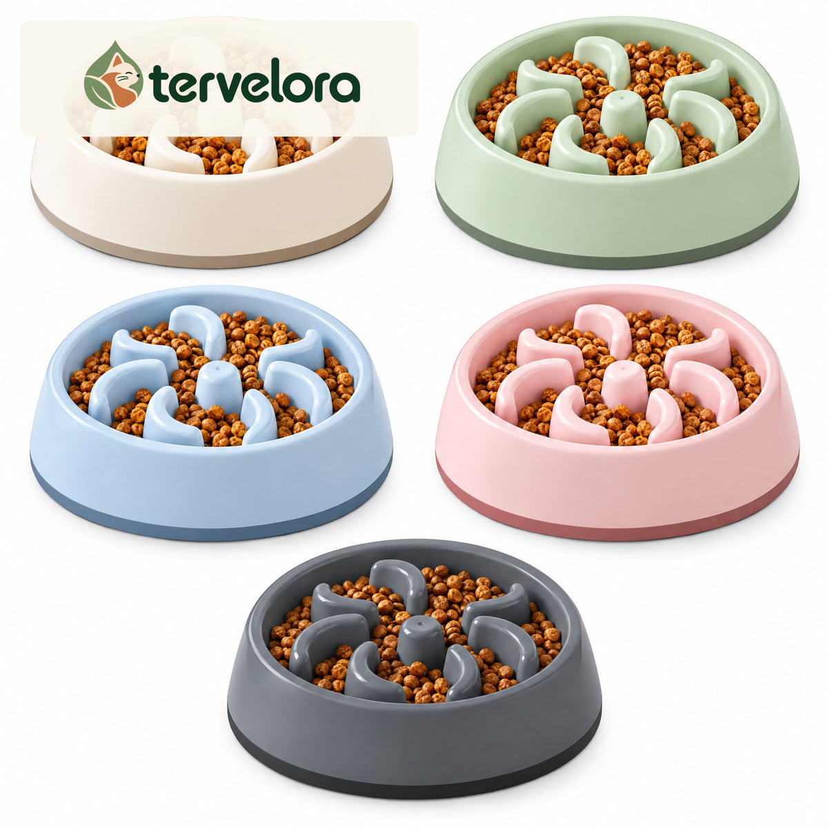 tervelora™ Slow Feeder Cat Bowl – image 3