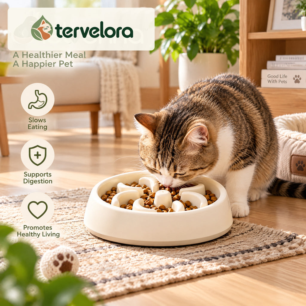 tervelora™ Slow Feeder Cat Bowl – image 4