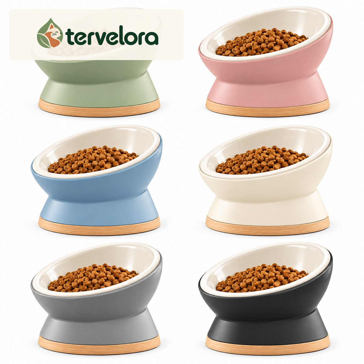 tervelora™ Tilted Cat Food Bowl – image 4